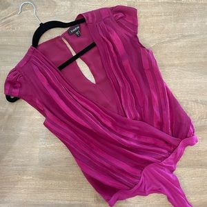 Silk fusia bodysuit